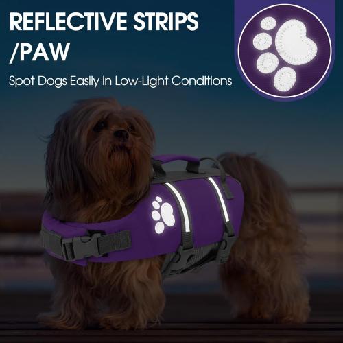Queenmore Puppy Life Jacket, XS Dog Life Vest for Swimming, Cat Lifevest