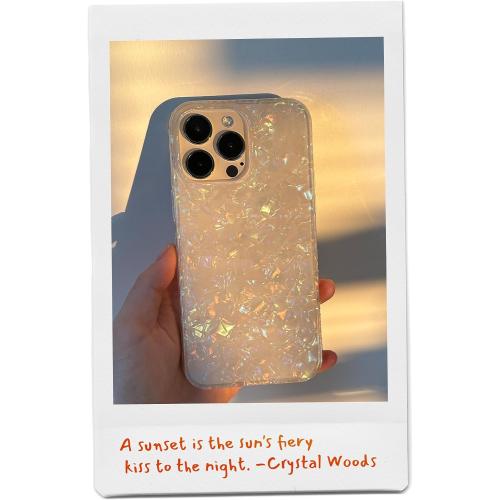 LONLI Hue - for iPhone 15 Case - White Pearl Tort [10FT Drop Protection] - Shockproof Cover with Color Changing Effect | Cute and Unique for Women, Girls and Men (2023)