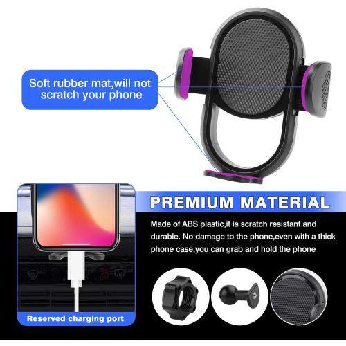 Karltys Car Phone Holder for Subaru Forester 2025 2026 Cell Phone Holder Mount, Hands Free Air Vent Mount Cradle Holder Stand for iPhone Android Smartphones