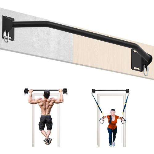 Pull Up Bar Wall Mounted-Heavy Duty Joist Mounted Pull Up Bar-Premium Strength Training Pull-Up Bars-Fast and Easy Installation for Home and Garage Use,Supports up to 600 Lbs
