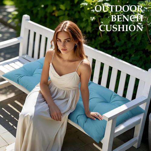 Outdoor Bench Cushion Non-Slip Patio Bench Cushions for Indoor/Outdoor Furniture 40x20 Window Cushion Waterproof Swing Chair Pads for Patio Wicker Sofa Setee, Camping,Leaf