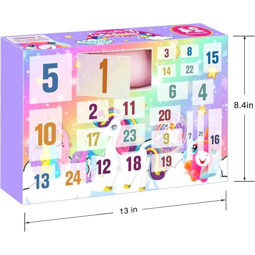 Advent Calendar 2025-24 Days of Unicorn Fidget Toys Bulk-Sensory Toys Surprise for Toddler Kids Girls Boys Ages 3 4 5 6 7 8 9 10 Year Old