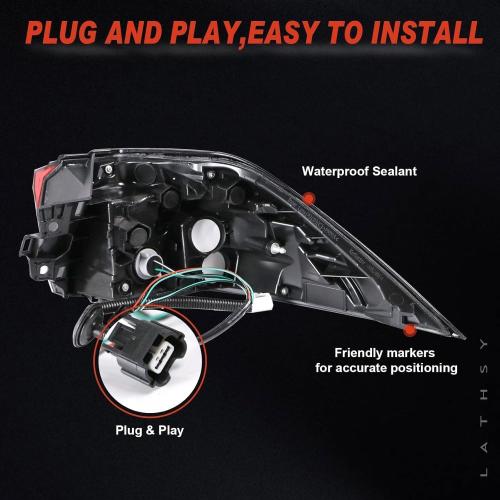 Tail Light Outer Compatible With 2019-2023 Toyota RAV4 Right Passenger Side Taillight W/O bulb Replace TO2805148 81550-0R090