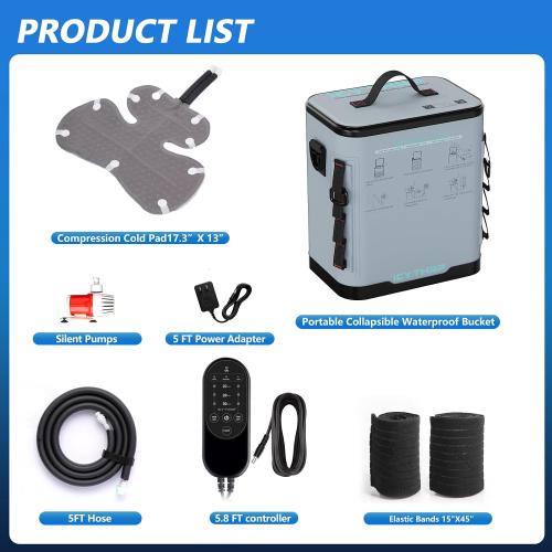 ICYTHRP Programmable Timer Cold Therapy Machine for Shoulder w/Quiet Pump