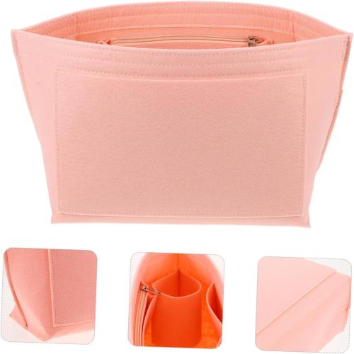 Felt Tote Bag Organizer Insert Multi Pocket Purse Organizer for Tote Bags Sturdy Felt Liner with Various Compartments for Travel Cosmetics and Daily Essentials