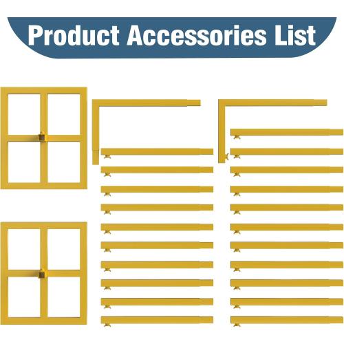 Wokceer 10x10FT Backdrop Stand Heavy Duty Pipe and Drape Kit Adjustable