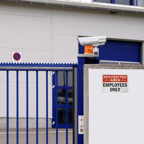 SmartSign Restricted Area - Employees Only Sign | 7 x 10 Aluminum