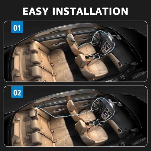 Black 4.3 GROWNSY Baby Car Camera, HD Display Baby Car Mirror with Night Vision Feature, 4.3 inch Baby Car Camera with Monitor Wide Clear View, Backseat Camera Rear Facing to Observe Baby’s Every Move