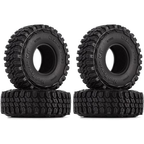 INJORA 1.0 Tires-S3 All Terrain Crawler Tires for TRX4M SCX24 FCX24 Upgrade Parts,54 * 18mm,T1002