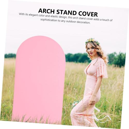 PRETYZOOM Elegant Spandex Wedding Arch Bracket Cloth Backdrop Sleeve for Ceremony Decoration for Weddings and Birthday Parties