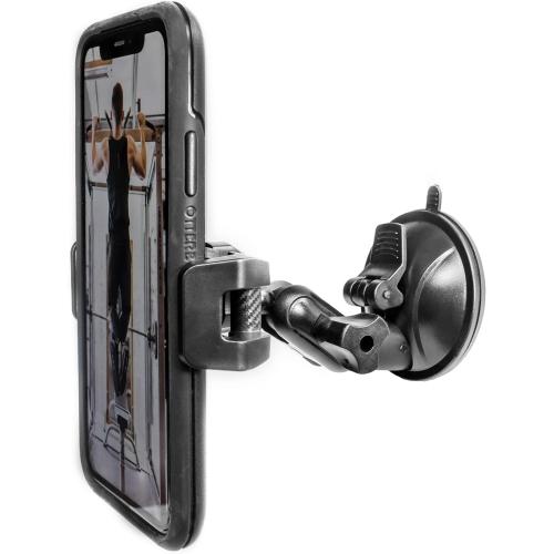 Universal Mirror Shower Phone Holder, Multi-Directional Dual 360 Degree Rotating Suction Cup Phone Wall Mount stand, Tiktok Youtube Vlog Video Recording Kit, airplane travel essentials accessories