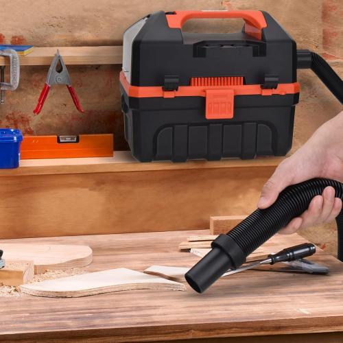 LIGO 20V Cordless Shop Vac Wet and Dry, 2.64 Gallon, Handheld, 3 in 1 with Blowing Includes 4.0 Ah Battery, Rewashable HEPA, Foam Filters and Charger for Workshop, Home, Pet