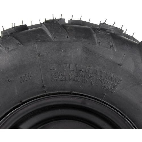 16x8-7 ATV Wheels, 3 lug 16x8-7 Tubeless Tires for Kazuma Quad ATV Go Kart UTV 125cc 150cc Off Road Tyres 3 Holes Rim set of 2