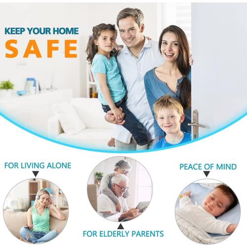 Door Locks for Front Door Kids Safety Home Security Door Reinforcement Lock | Child Proof Door Locks for Inward Swinging Doors, Top Lock Withstands 800 lbs Flip Latch with 8 Screws, Guard Bedroom Patio