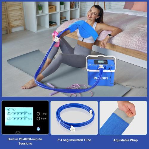 2.0 Cold Therapy Unit,Ice Machine for Shoulder After Surgery, Cold Therapy Machine for Shoulder,Cold Therapy System with Shoulder/Hip Ice Pack