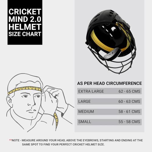 moonwalkr Mind 2.0 Cricket Helmet Head Guard