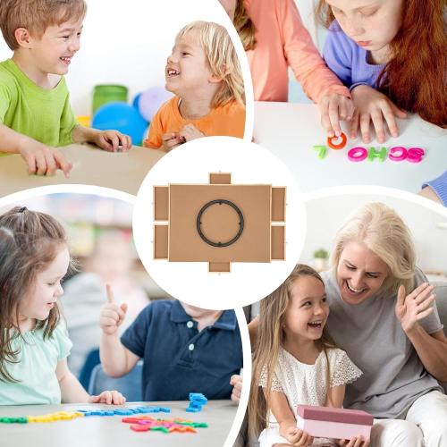 Rotating Puzzle Board with Drawers - Wooden Jigsaw Puzzle Table with Cover - Portable Wooden Puzzle Organizer - Wooden Jigsaw Puzzle Table for Adults and Kids - Puzzle Board Table