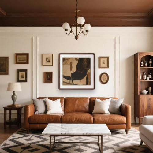 20x20 Square Frame, Solid Walnut Wood Poster Frame with Mat for 16x16 or 20x20 without Mat, Rounded Corner Walnut Wooden Frame, Gallery Wall Frames for Art