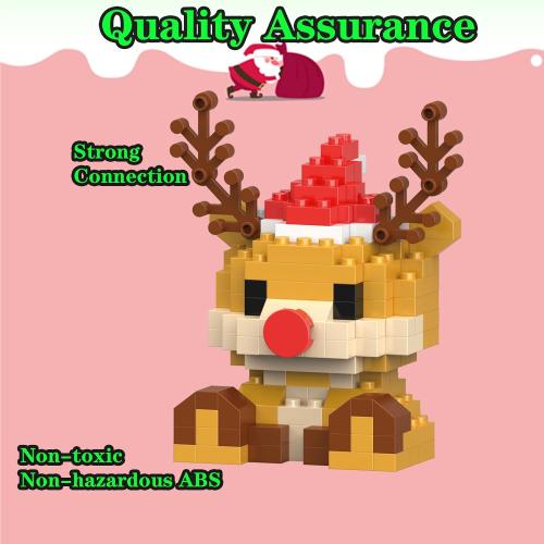 Christmas Reindeer Building Blocks Set Compatible with Lego Advent Calendar 2026 Stacking New Toys Holiday Present Box New Year Xmas Gifts for Kids for Boys & Girls and Adults