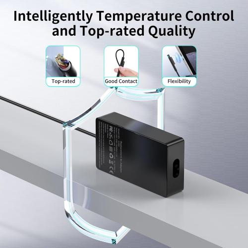 Black 6.5Ft Surface Pro Laptop Charger 65W Power Adapter for Microsoft Surface Pro 3/4/5/6/7/8/9/X, Windows Surface Laptop 6/5/4/3/2/1, Surface Book 3/2/1, Surface Go Tablet, 6.5FT Power Cord