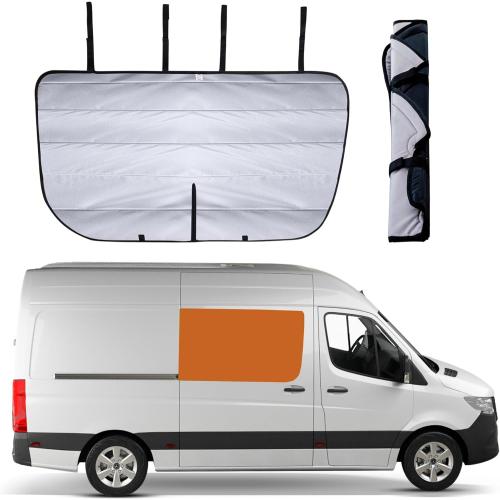 Living in a Bubble Insulated Blackout Sliding Door Window Cover for Mercedes Sprinter NCV3 & VS30, 2007-23, All-Weather Sprinter Van Accessories, Vanlife Must Have Sun Shade and Van Life Essentials