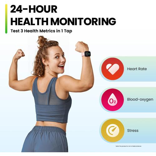 Amazfit Renewed Bip 5 Smart Watch for Men & Women, Alexa Built-in, GPS, Bluetooth Call, 10-Day Long Battery, Refurbished Health Fitness Tracker, Smartwatch for Android Phone & iPhone(Pink)