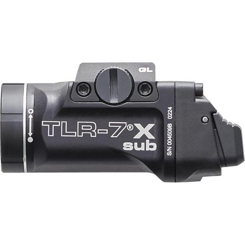 Streamlight 69400 TLR-7 X sub 500-Lumen Tactical Weapon Light Designed Exclusively and Solely for Railed Glock 43X Mos/48 Mos/43X Rail/48 Rail subcompact Handguns with Mounting Kit and Keys, Black