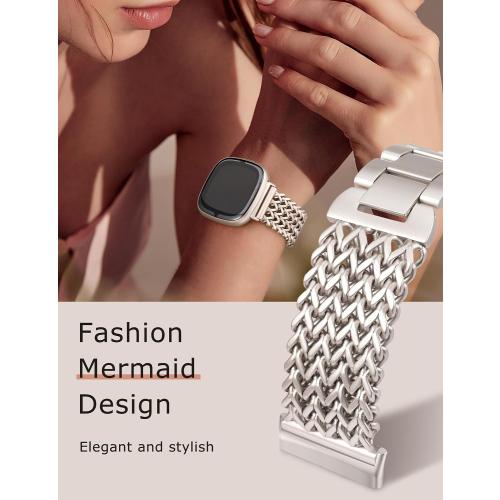 Minyee Metal Bands with fitbit