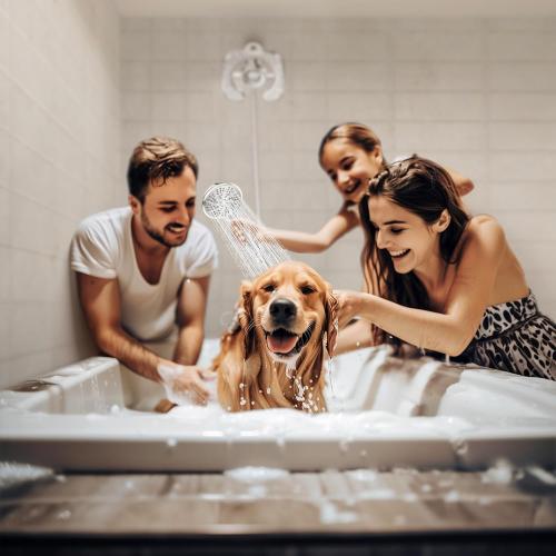 High Pressure Shower Heads, 7.2Inch 2 in 1 Rainfall Shower head & Handheld Showers with Magnetic Docking System, Ten-Function Handheld Shower Head with 59 Rotatable Stainless Steel Hose (Chrome)