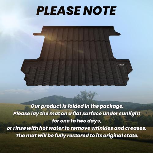 LASFIT Truck Bed Mat 2019-2026 for Chevrolet Chevy Silverado 1500 | GMC Sierra 1500 (Only Fit 5.8FT Bed), Bed Liner for Chevy Silverado GMC Sierra 1500, Not Fit Optional CarbonPro Bed