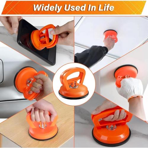 Dent Puller,Car Dent Puller 3 Pack Dent Remover Tool Suction Cup Dent Puller Dent Removal Kit for Car and Dent Repair Kit for Car Body,Tiles Lifting,Objects Moving,Screen (Yellow White)