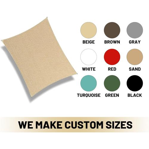 Triangle 32' x 32' x 32' White Sun Shade Sail Canopy Awning for Patio Backyard Lawn Garden Outdoor Activities Grade UV Block Mesh Netting, We Can Make Custom Sizes