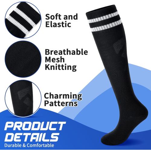 Syhood Soccer Shin Guards and Socks for Toddler Kids Youth, Lightweight Soccer Shin Pads Protective Defender Gear for 3-5, 5-10, 10-15 Years Old Children Teen Boys Girls Sports Game