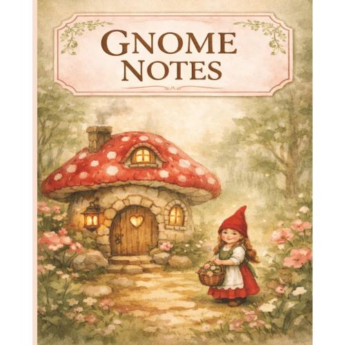 Gnome Notes: Composition Notebook | 120 Page | Whimsical Cottagecore Design