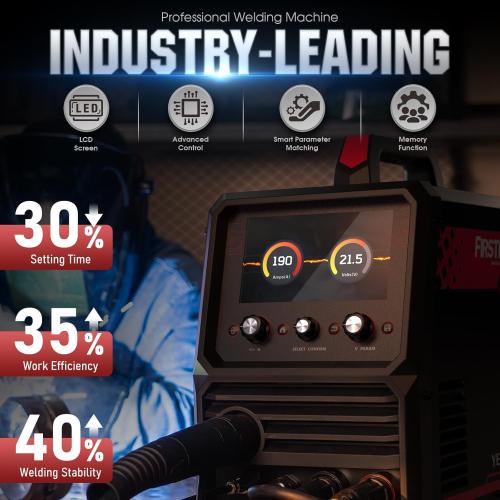 YESWELDER Firstess SP200 MIG Welder, MIG/Pulsed MIG/Flux Core/Spot Welding/Lift TIG/Stick/Spool Gun Compatible | clear LCD screen, 110V/220V dual voltage, aluminum weldable easy setup, auto repair, DIY jobs, metalworking‼️missing pieces‼️
