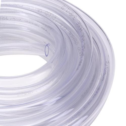 25ft Clear Vinyl Tubing - 3/8 ID 1/2 OD PVC Tube Food Grade Flexible Plastic Pipe Hose for Homebrewing, Siphon Pump 7.6 Meters(25ft) Length