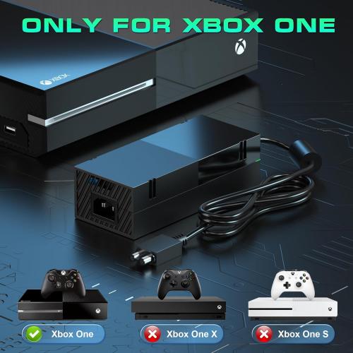 Ponkor Power Supply for Xbox One, AC Cord Replacement Power Brick Adapter 100-240V Compatible with Xbox One 360