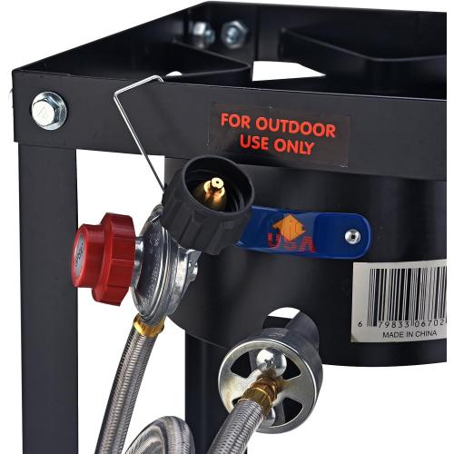 ARC 55,000BTU Propane Burner Camping Stove,Outdoor Gas Stove Burner Cooker for Cooking for Turkey Fry,Homebrewing,Crawfish Boil,and More!