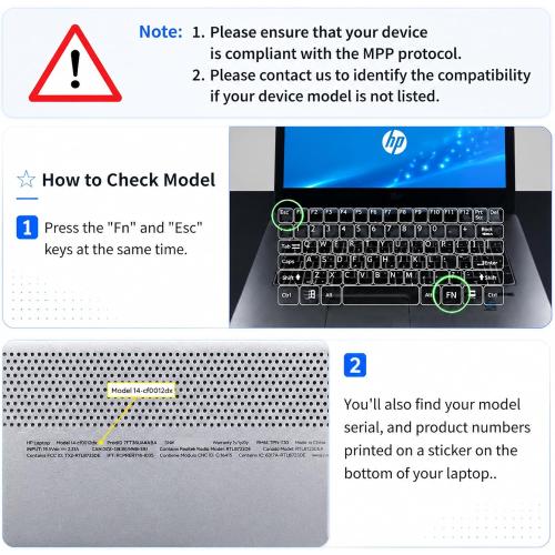 Stylus Pen for HP Omnibook X Flip Envy/Pavilion/Spectre x360 300Day Battery