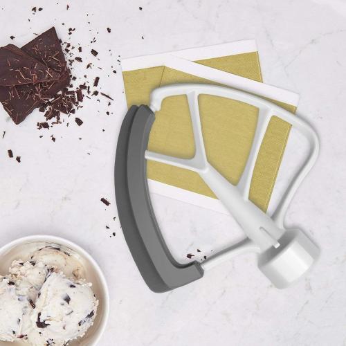4.5-5 Quart Flex Edge Beater for KitchenAid Tilt-Head Stand Mixers White