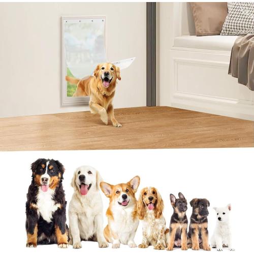 2 Pack Dog Door Replacement Flaps Compatible with Extra Large Dog Door, 17.95 x 9.92 Flexible Doggy Door Replacement Flap with Metal Strip, XL Pet Door Replacement Fits Dogs Between 36 and 90 Lbs