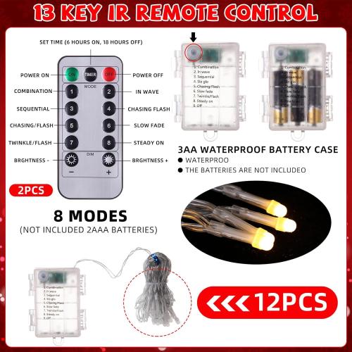 Baquler 12 Pcs Winter Paper Snowflake Lanterns with LED Light 19.7'' Large 3D Paper Star Lanterns Hanging Snowflake Lamps for Winter Weddings Holiday Party Decor (White)