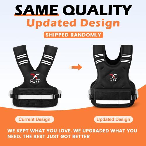 FUFF Weighted Vest Woman, 4-10/11-20/20-32 Lb Adjustable Weight Vest for Women Men, Female Strength Training Body Vest for Walking Exercise Running Workout