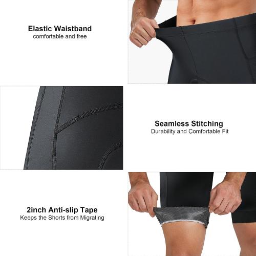 sponeed Men's Cycling Shorts Padded Bicycle Riding Pants Bike Biking Clothes Cycle Wear Tights