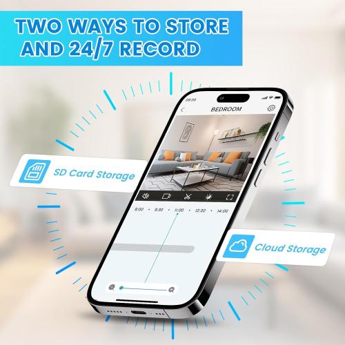 Light Bulb Security Camera, 2K/3MP Outdoor Camera Wireless 2.4G Hz WiFi E27 Camera for Home Security, 24/7 Recording, Motion Detection and Alarm