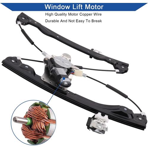 Power Window Lift Regulator with Motor Assembly Front Right Passenger Side Compatible with Chevrolet Cruze 2012-2015/ Chevy Cruze Limited 2016 (2 Pins), Replace OE 751-740