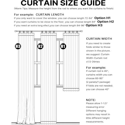 Blackout Curtains 96 Inch 2 Panels - 100% Light Blocking Thermal Insulated Noise Reducing, Linen Blend Hooked Pleat, Boho Farmhouse Style Drapes for Bedroom Living Room Cream