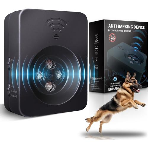 Anti Barking Device for Dogs Long Range 50ft, Ultrasonic Dog Bark Deterrent Device with Stop Dog Barks - Dog Barking Stopper