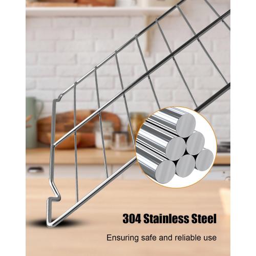 W10256908 Oven Rack Fit for Whirlpool Range Stove Oven, 24 x 15.75 Inch Oven Baking Rack Replace W10138079, 3195710, W10179196, 304 Stainless Steel, 2 Pcs