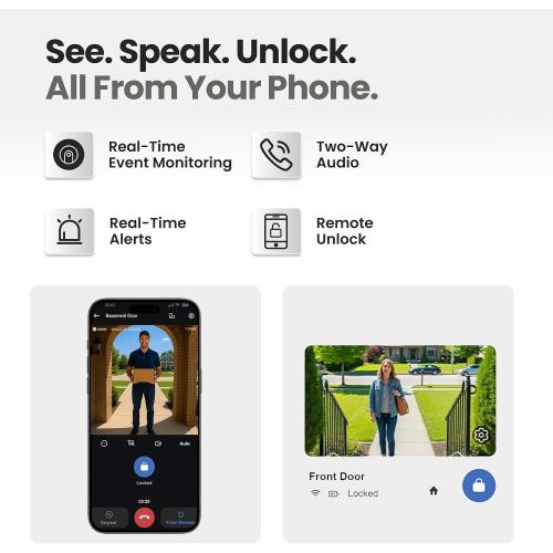 Lockin Veno Plus, All-in-One Smart Lock for Front Door